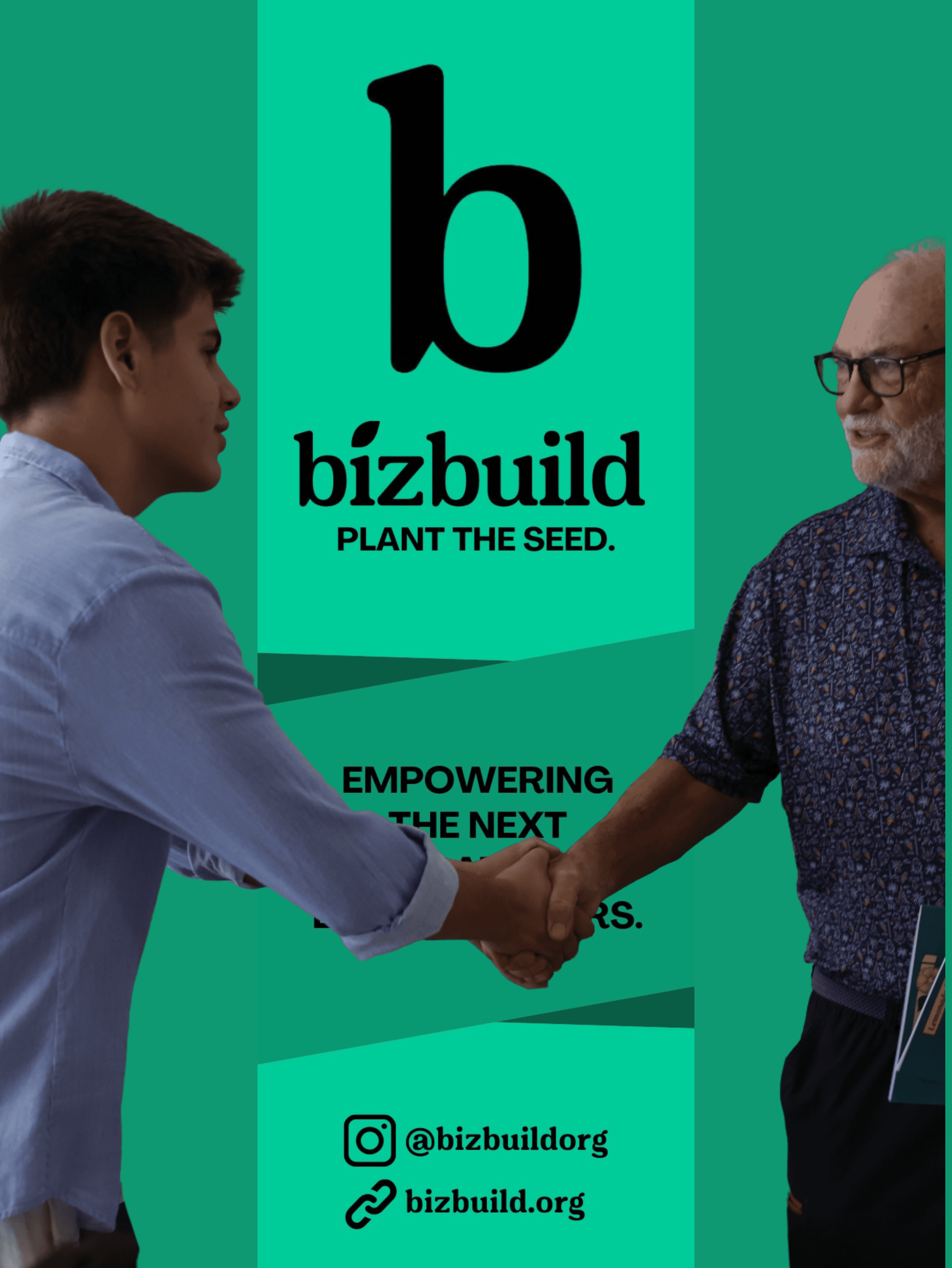 Students at a BizBuild pitch event