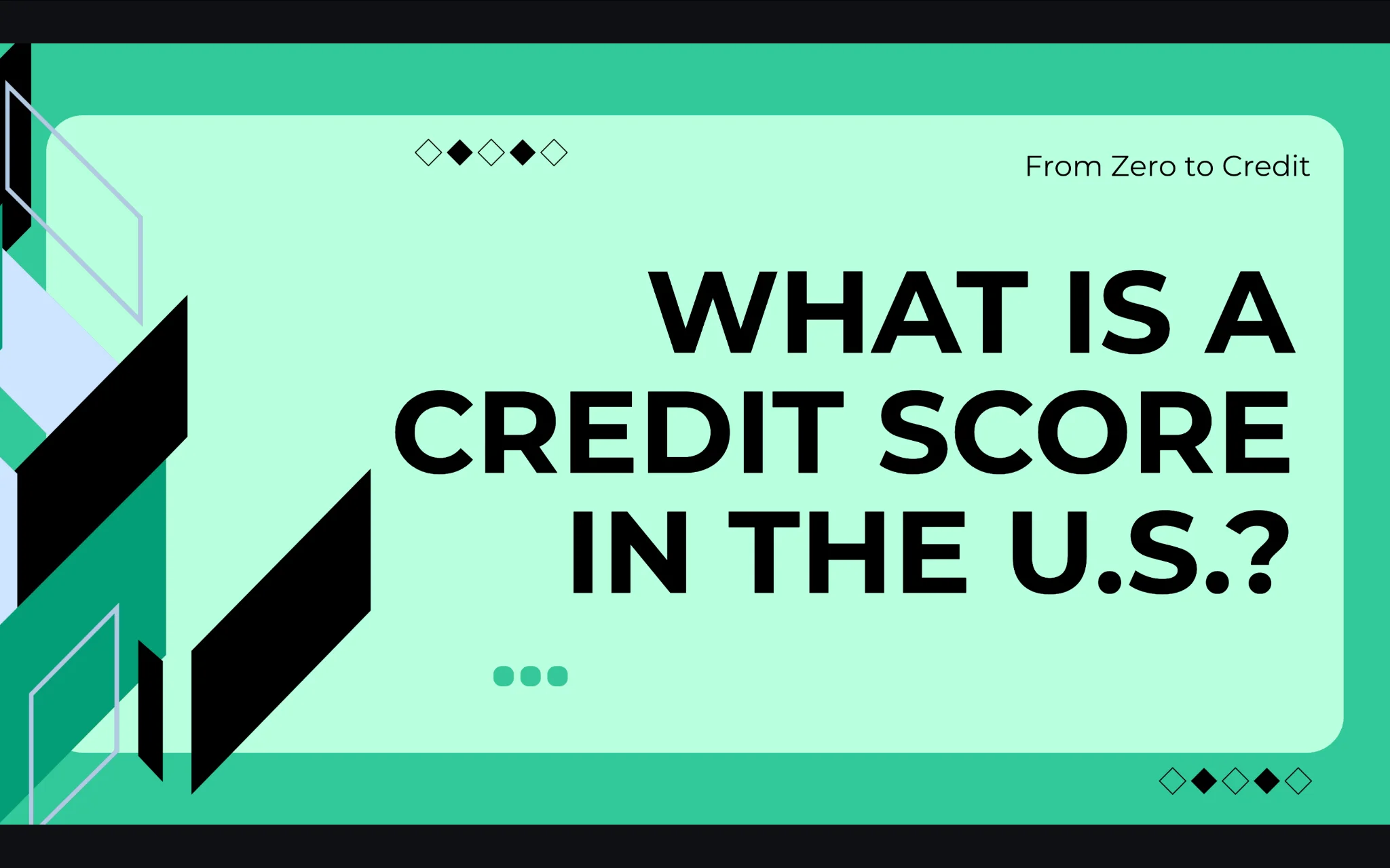 From Zero to Credit workshop preview